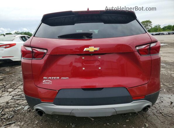 3GNKBGRS7KS697184 2019 CHEVROLET BLAZER Красный Вид сзади
