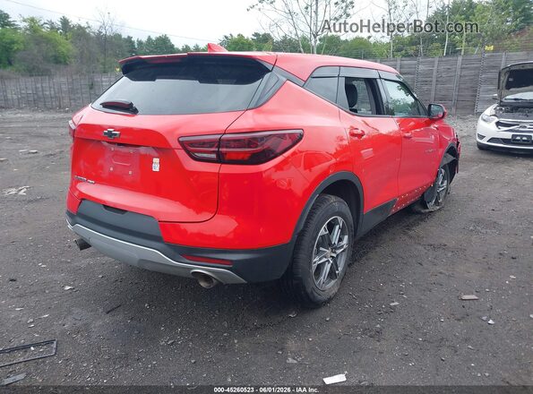 3GNKBHR40PS168352 2023 CHEVROLET BLAZER Красный Задняя правая четверть