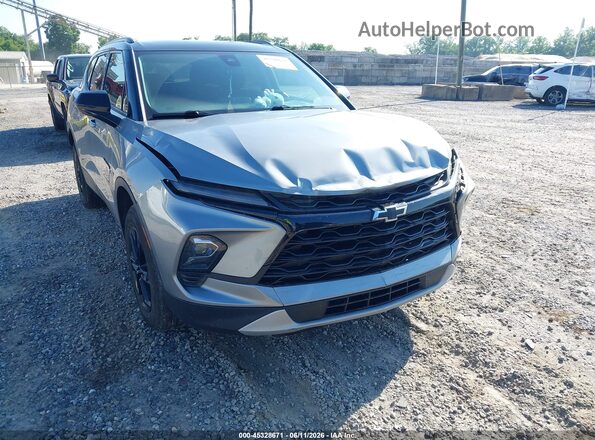 3GNKBHR40PS176886 2023 CHEVROLET BLAZER Gray Front view