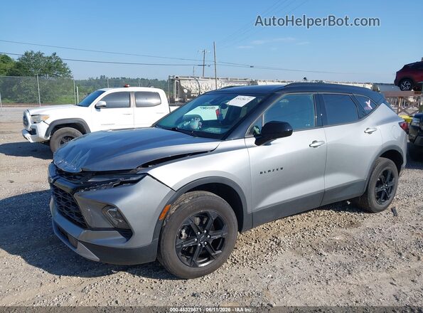 3GNKBHR40PS176886 2023 CHEVROLET BLAZER Gray Front left