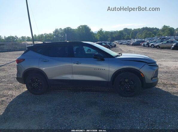 3GNKBHR40PS176886 2023 CHEVROLET BLAZER Gray Rear interior view