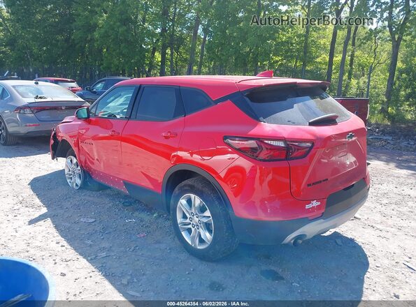 3GNKBHR41MS584521 2021 CHEVROLET BLAZER Red უკანა მარცხენა