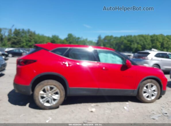 3GNKBHR41MS584521 2021 CHEVROLET BLAZER Red უკანა სალონის ხედი