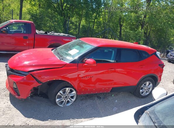 3GNKBHR41MS584521 2021 CHEVROLET BLAZER Red სალონის 360-გრადუსიანი ხედი