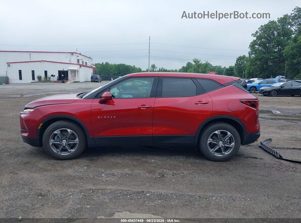 3GNKBHR42SS192533 2025 CHEVROLET BLAZER Red Սալոնի 360 աստիճան տեսք