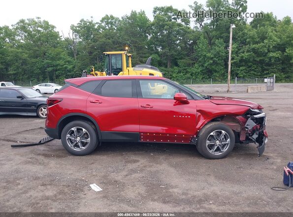 3GNKBHR42SS192533 2025 CHEVROLET BLAZER Red Սալոնի հետևի տեսք