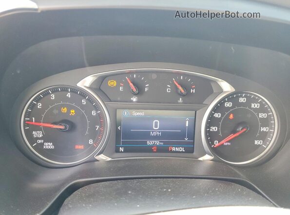 3GNKBHR44MS585520 2021 CHEVROLET BLAZER Gray Вид щитка приладів