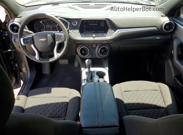 3GNKBHR44MS585520 2021 CHEVROLET BLAZER Gray Вид панелі приладів