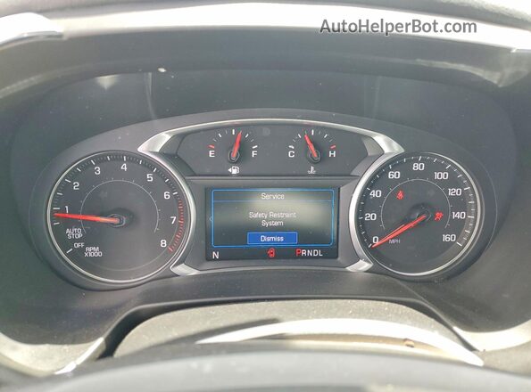 3GNKBHR44NS145539 2022 CHEVROLET BLAZER White ხელსაწყოთა პანელის ხედი