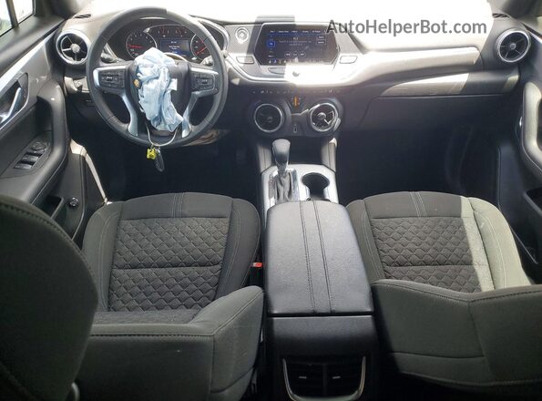 3GNKBHR44NS145539 2022 CHEVROLET BLAZER White წინა პანელის ხედი