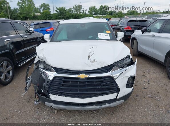 3GNKBHR44NS152698 2022 CHEVROLET BLAZER White ხელსაწყოთა პანელის ხედი