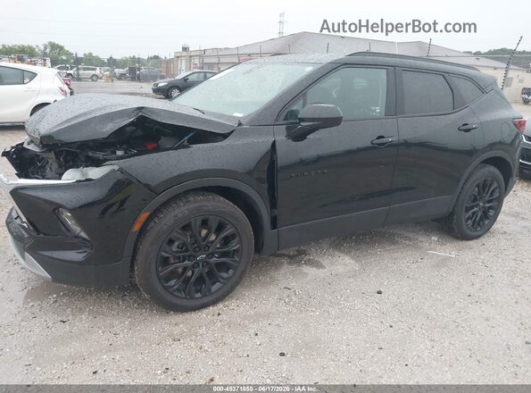 3GNKBHR44RS166204 2024 CHEVROLET BLAZER Черный Передняя левая четверть