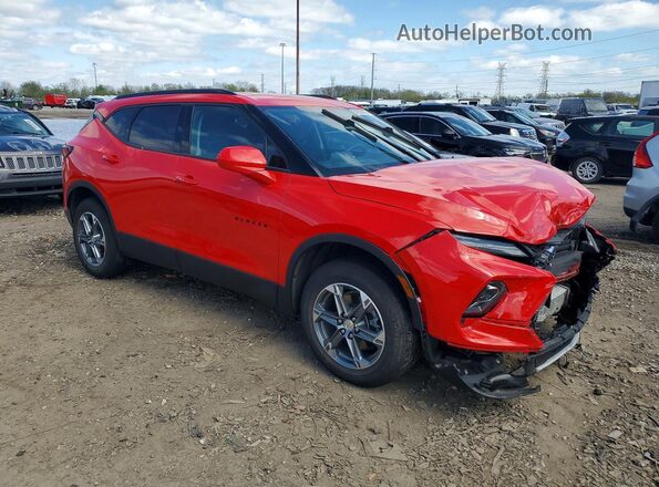 3GNKBHR45PS137226 2023 CHEVROLET BLAZER Red წინა მარჯვენა