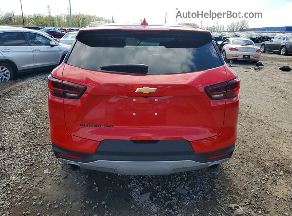3GNKBHR45PS137226 2023 CHEVROLET BLAZER Red უკანა ხედი