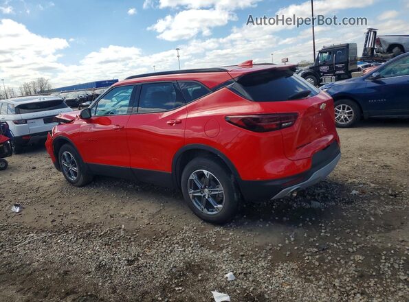 3GNKBHR45PS137226 2023 CHEVROLET BLAZER Red უკანა მარცხენა