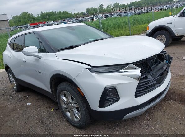 3GNKBHR47MS548736 2021 CHEVROLET BLAZER White უკანა სალონის ხედი