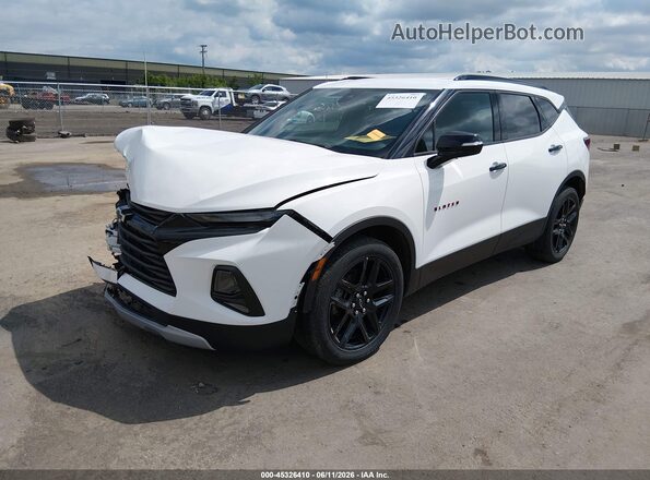 3GNKBHR48MS506625 2021 CHEVROLET BLAZER White წინა მარცხენა ხედი სამი მეოთხედიდან
