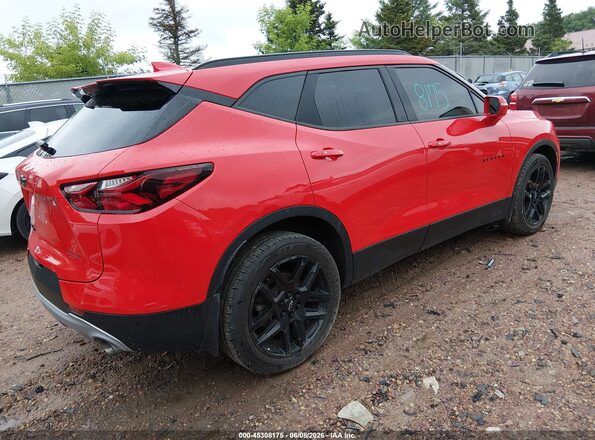 3GNKBHRS6LS548031 2020 CHEVROLET BLAZER Red Задня права чверть