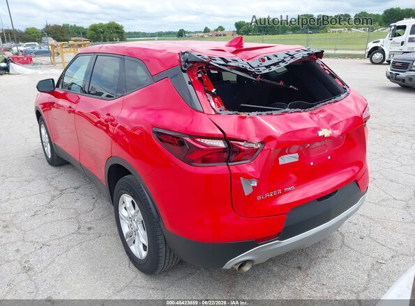 3GNKBHRS9MS587052 2021 CHEVROLET BLAZER Красный Задняя левая четверть
