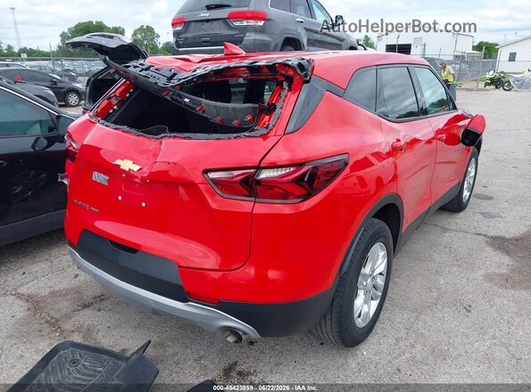 3GNKBHRS9MS587052 2021 CHEVROLET BLAZER Красный Задняя правая четверть