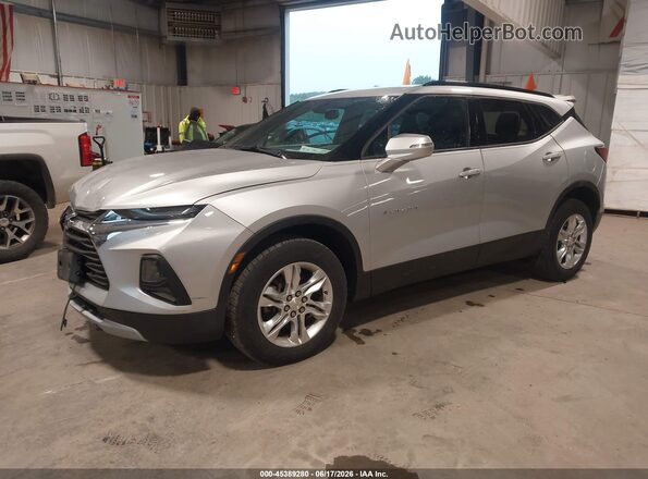 3GNKBHRSXKS697248 2019 CHEVROLET BLAZER Silver Front left