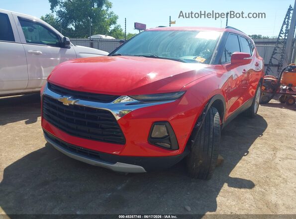3GNKBJRS0LS613267 2020 CHEVROLET BLAZER Red Vista tres cuartos delantera izquierda