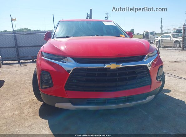 3GNKBJRS0LS613267 2020 CHEVROLET BLAZER Red Vista del cuadro de instrumentos