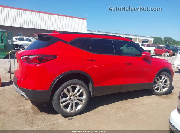 3GNKBJRS0LS613267 2020 CHEVROLET BLAZER Red Vista interior trasera
