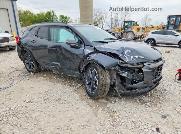 3GNKBJRS1KS576809 2019 CHEVROLET BLAZER Charcoal Przód prawy