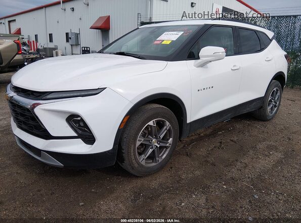 3GNKBJRS2PS177771 2023 CHEVROLET BLAZER White Առջևի ձախ երեք քառորդ տեսարան