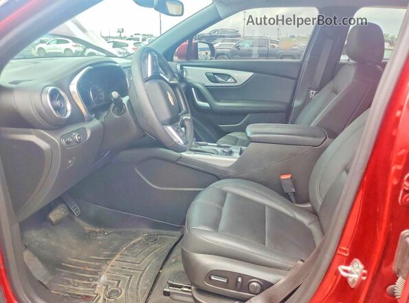 3GNKBJRS4MS529373 2021 CHEVROLET BLAZER Red Вид салону спереду