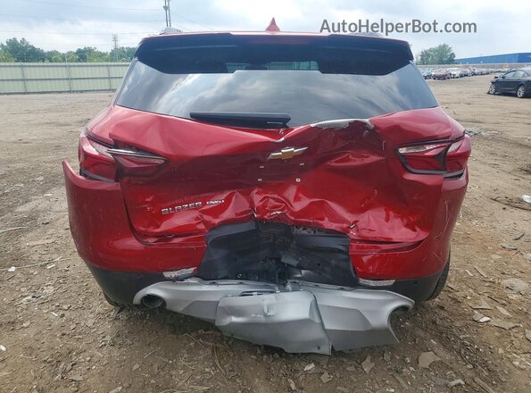 3GNKBJRS4MS529373 2021 CHEVROLET BLAZER Red Вид ззаду
