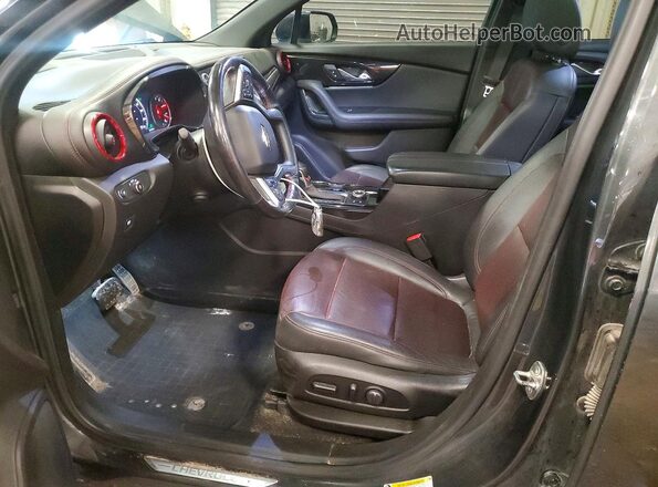 3GNKBJRS5KS597162 2019 CHEVROLET BLAZER Gray Вид салону спереду