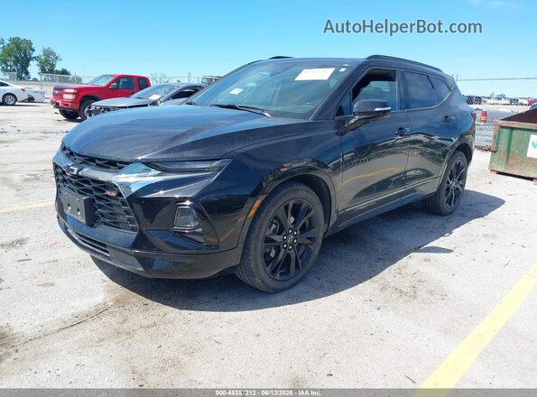 3GNKBJRS6KS685539 2019 CHEVROLET BLAZER Черный Передняя левая четверть