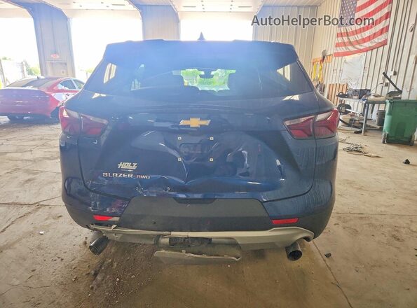 3GNKBJRS8NS201133 2022 CHEVROLET BLAZER Blue Rear view