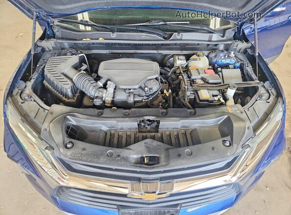 3GNKBJRS8NS201133 2022 CHEVROLET BLAZER Blue Rear interior view