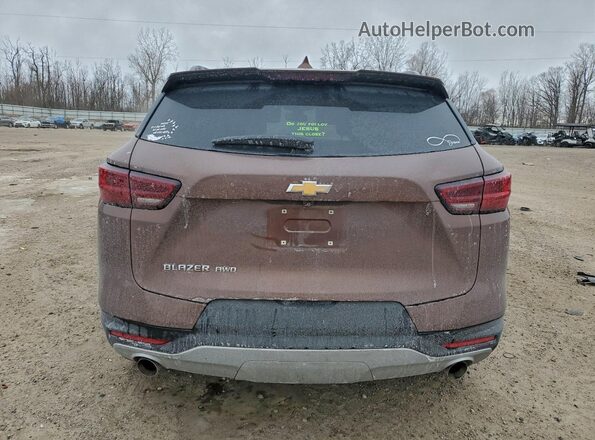 3GNKBJRS8PS195160 2023 CHEVROLET BLAZER Brown Rear view
