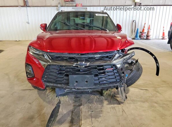 3GNKBKRS0NS186357 2022 CHEVROLET BLAZER Burgundy Widok z przodu