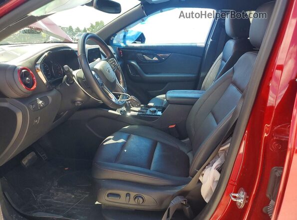 3GNKBKRS0NS186357 2022 CHEVROLET BLAZER Burgundy Widok wnętrza z przodu