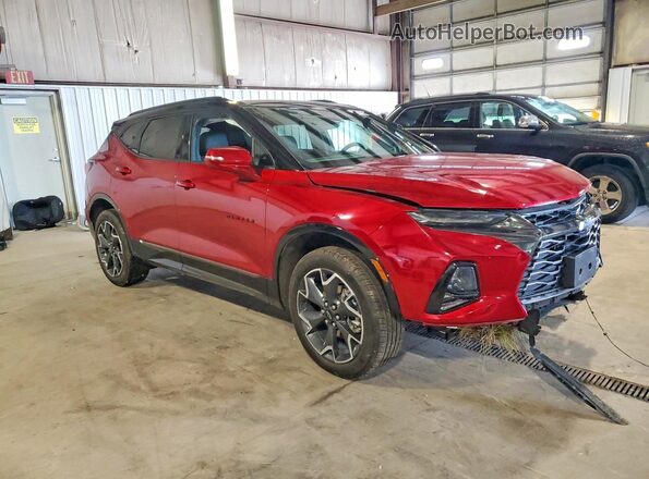 3GNKBKRS0NS186357 2022 CHEVROLET BLAZER Burgundy Przód prawy