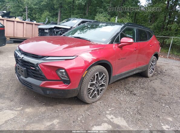 3GNKBKRS0PS222390 2023 CHEVROLET BLAZER Red Front left