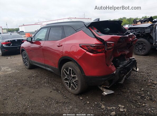3GNKBKRS0PS222390 2023 CHEVROLET BLAZER Red Rear left