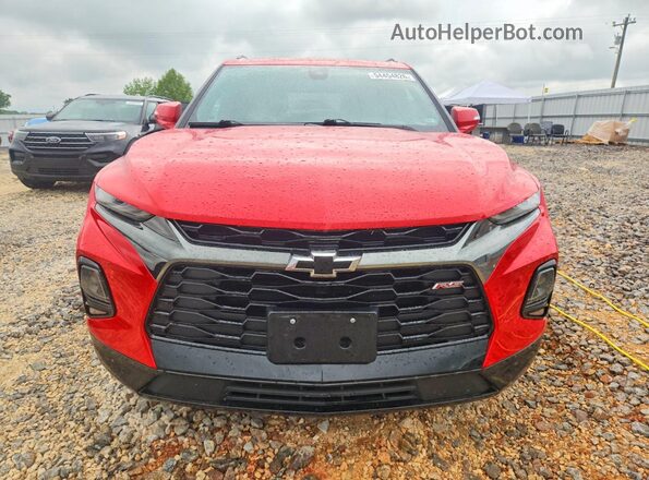 3GNKBKRS1MS573935 2021 CHEVROLET BLAZER Red Front view