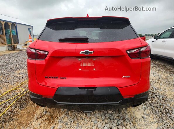 3GNKBKRS1MS573935 2021 CHEVROLET BLAZER Red Rear view
