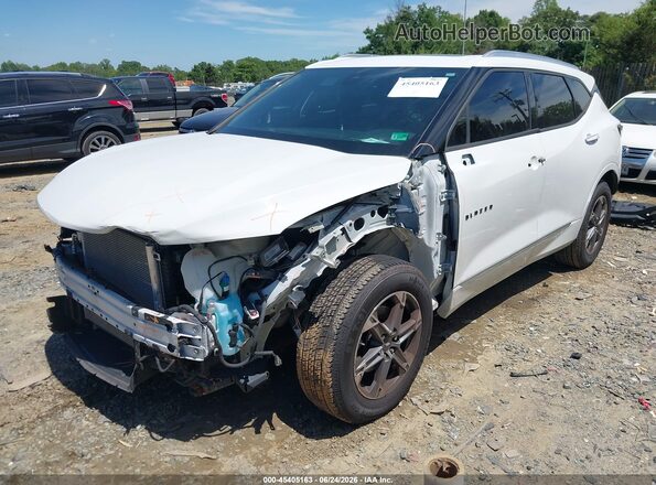 3GNKBKRS4KS650441 2019 CHEVROLET BLAZER White Przód lewy