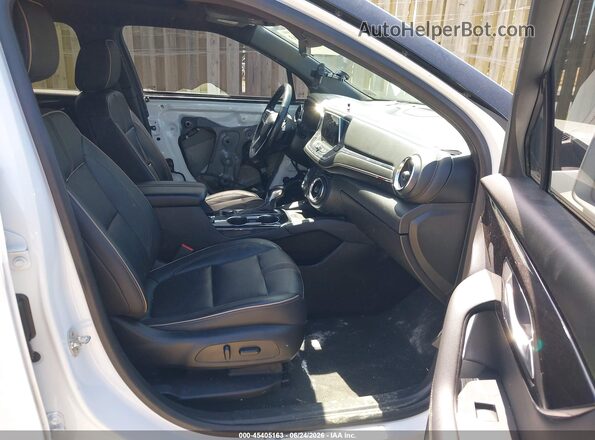 3GNKBKRS4KS650441 2019 CHEVROLET BLAZER White Widok wnętrza z przodu