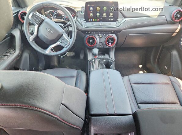 3GNKBKRS4RS150581 2024 CHEVROLET BLAZER Gray წინა პანელის ხედი