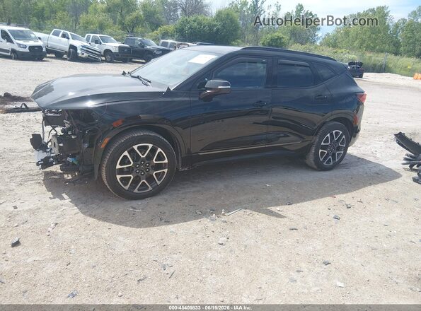 3GNKBKRS5PS189810 2023 CHEVROLET BLAZER Black წინა მარცხენა ხედი სამი მეოთხედიდან
