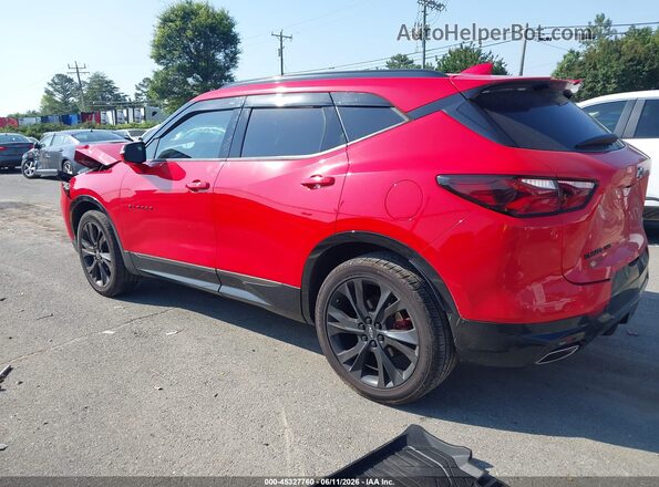 3GNKBKRS7MS522245 2021 CHEVROLET BLAZER Red უკანა მარცხენა
