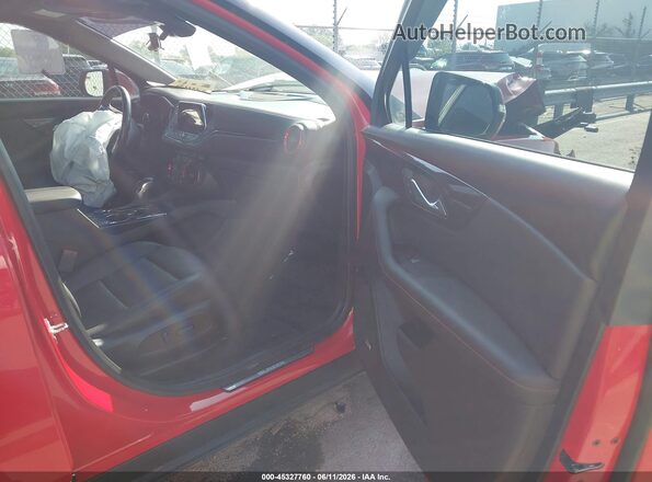 3GNKBKRS7MS522245 2021 CHEVROLET BLAZER Red წინა სალონის ხედი